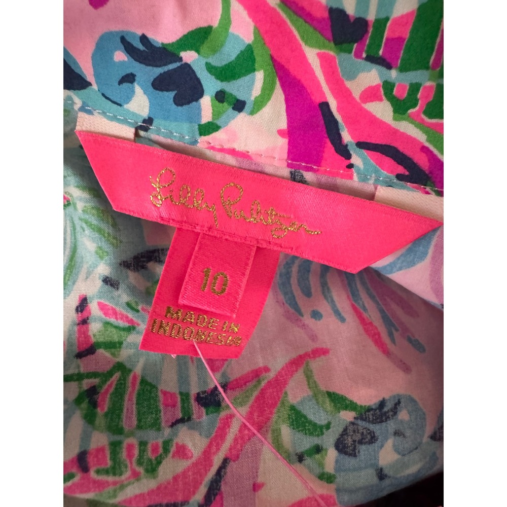 Lilly Pulitzer Tassie Elbow Sleeve Midi Dress Mandevilla Baby Paradise Petals 10 - Picture 9 of 12